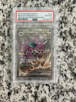 Pokemon TCG Team Rockets Nidoking EX 233/182 Destined Rivals PSA 10 Gem Mint - Image 1