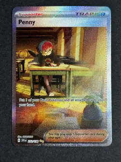 Penny 252/198 SIR Scarlet & Violet Pokemon TCG NM/MINT - Image 1