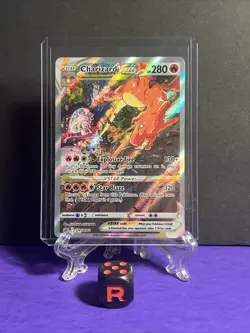 Pokemon TCG Charizard VStar SWSH262 Black Star Promo English NM Top Loader - Image 1