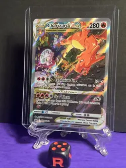 Pokemon TCG Charizard VStar SWSH262 Black Star Promo English NM Top Loader - Image 3