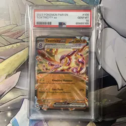 💎PSA 10 GEM MINT 2023 Pokemon Paradox Rift TOXRICITY EX 100 - Image 1