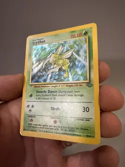 Pokemon TCG Scyther Jungle 10/64 Holo Unlimited Holo Rare - Image 2