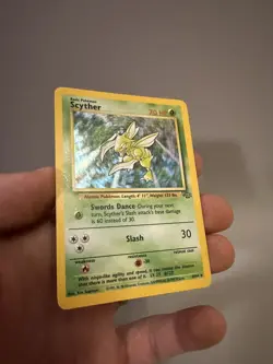 Pokemon TCG Scyther Jungle 10/64 Holo Unlimited Holo Rare - Image 3