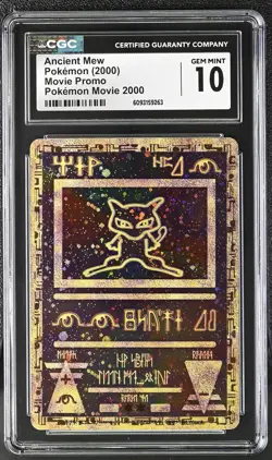 CGC 10 Gem Mint Ancient Mew Pokemon Movie 2000 Pokemon Movie Promo - Image 1