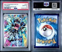 2023 Pokemon Par En-Paradox Rift Illustration Rare Loudred #212 PSA 10 - Image 3