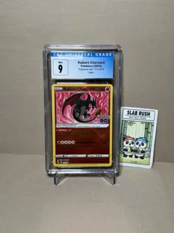 CGC 9 Radiant Charizard Pokemon GO 2022 011/078 Mint TCG - Image 1