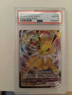 PSA 10 Pokemon Jolteon VMAX Evolving Skies 051/203 - Image 1