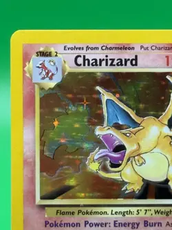 Charizard Base Set Unlimited Holo Rare 4/102 Pokemon TCG LP - Image 3