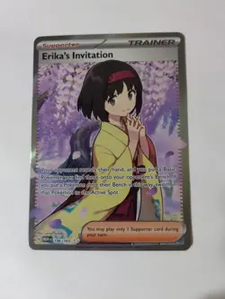 Erika's Invitation 151 Ultra Rare 196/165 Scarlet & Violet Pokemon TCG - Image 1