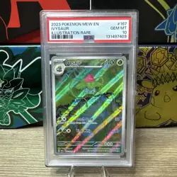 2023 POKEMON MEW EN-151 ILLUSTRATION RARE #167 IVYSAUR PSA 10 - Image 1