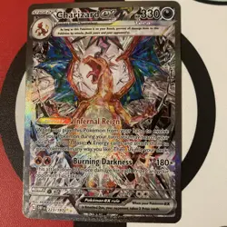 Pokemon Charizard ex 223/197 Obsidian Flames SIR Special Illustration Rare NM - Image 1