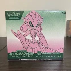 Pokemon TCG Scarlet & Violet Paradox Rift Elite Trainer Box Pokemon Center Iron… - Image 1