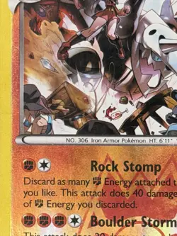 Pokemon TCG Team Magma’s Aggron 14/34 ReverseHolo Rare 2015 XY Double Crisis HP - Image 3