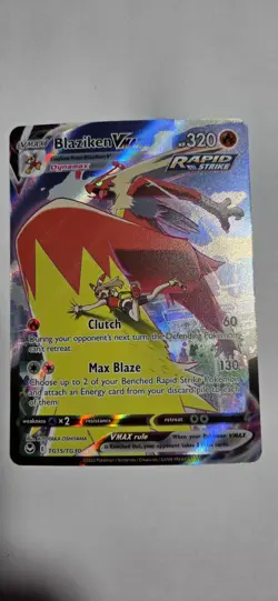 Pokemon Silver Tempest BLAZIKEN VMAX TRAINER GALLERY TG15/TG30 NM - Image 1