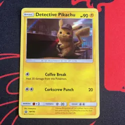 Pokemon TCG Detective Pikachu Movie Promo SM190 NM - Image 1