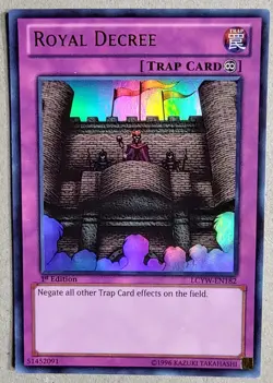 Royal Decree - LCYW-EN182 - 1st Ed. - UR - Yu-Gi-Oh! - LP - Free Shipping - Image 1