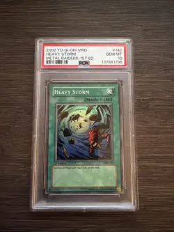 Yu-Gi-Oh! 2002 MRD-Metal Raiders 1st Edition #142 Heavy Storm PSA 10 - Image 1