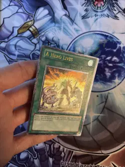 YuGiOh A Hero Lives GENF-EN098 1st Edition Ultimate Rare LP/VLP (WNU) - Image 3