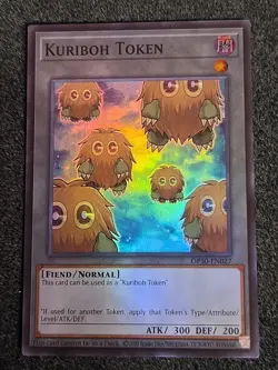 YuGiOh Kuriboh Token OP30-EN027 super rare nm in hand - Image 1