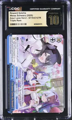 Weiss GRADED Reward Mikasa Avrora E127R Azur Lane RRR PRISTINE 10 BLACK LABEL - Image 1