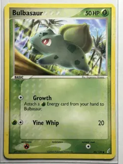 Bulbasaur Crystal Guardians 46/100 MP-LP Pokemon Card - Image 1