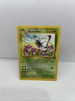 Butterfree Jungle Uncommon Pokemon TCG Card 33/64 LP Condition - Image 1