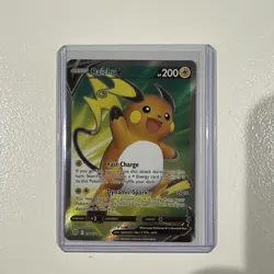Pokemon TCG Raichu v Brilliant Stars Holo Ultra Rare Card 158/172 Mint Condition - Image 1