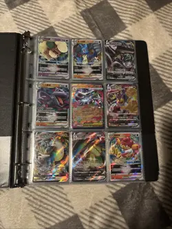 Pokemon 108 Card Lot Collection Binder Mega Charizard, EX, Vstar, Vmax, V, Holo - Image 1