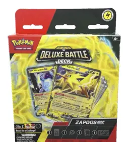 Pokemon Trading Cards - Deluxe Battle Deck - ZAPDOS EX (60-Card Deck, Deck Box+) - Image 1