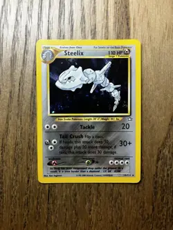Pokemon Steelix Neo Genesis Holo Rare Unlimited Card 15/111 English LP/NM - Image 1