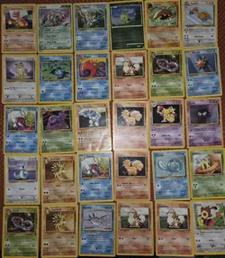 200 Vintage Pokemon Card Lot WOTC Era –DAMAGED/HP Bulk SEE PICTURES-DESCRIPTION - Image 1
