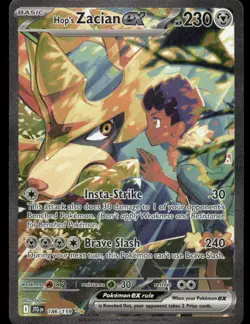 Pokemon Cards Hop's Zacian ex 186/159 Journey Together NM *3 - Image 1