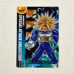 M690 Trunks Japanese Dragon Ball x Morinaga Special Attack Clear Card 533 - Image 1