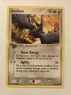 Swellow 15/17 Pop Series 1 Regular Pokemon TCG Promo Card - Image 1