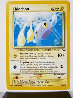 Chinchou 42/64 - NM - Neo Revelation Pokemon Card - Atsuko Nishida Art - Image 1