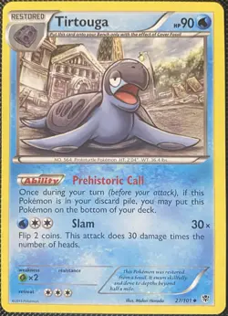 Tirtouga 27/101 Plasma Blast Regular - Pokemon Card - Image 1