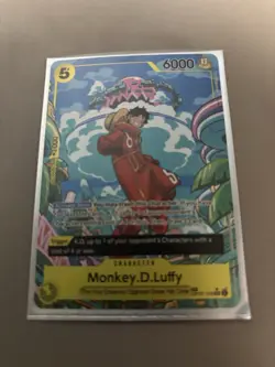 Namco Monkey.D.Luffy Two Legends OP07-109 Treasure Rare Foil 6000 Character Card - Image 1