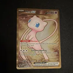 Pokemon Mew ex Full Art Holo Scarlet & Violet 151 205/165 Card 180 HP Genome-Ha… - Image 1