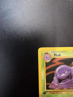Pokemon TCG Muk Fossil Card 28/62 Regular 1st Edition Rare - Image 3