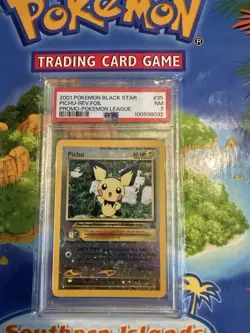 Pokemon Pichu 35/53 Wotc Promo Reverse Holo PSA 7 English 2001 - Image 1