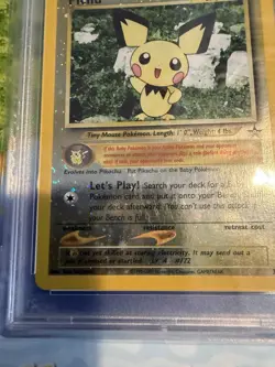 Pokemon Pichu 35/53 Wotc Promo Reverse Holo PSA 7 English 2001 - Image 3