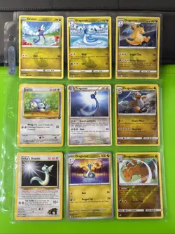 Pokemon Binder Collection Dratini Dragonite Cards WOTC Platinum Sun & Moon - Image 1