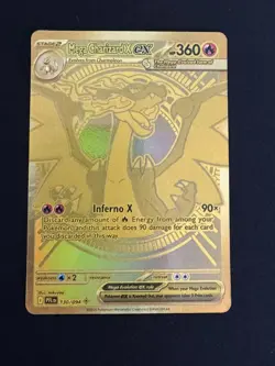 Pokemon Mega Charizard X ex - 130/094 - ME02: Phantasmal Flames (PFL) GOLD!!! - Image 1