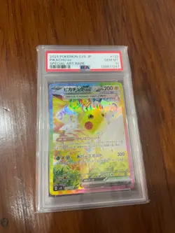2024 Pokemon Japanese SV8 Pikachu ex #132 Special Art Rare PSA 10 - Image 1