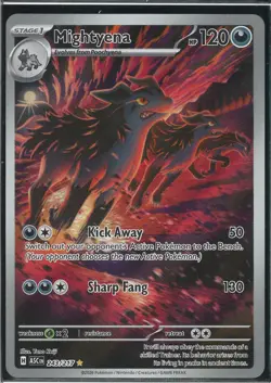 Mightyena 243/217 Illustration Rare IR Ascended Heroes Pokemon TCG Near Mint - Image 1