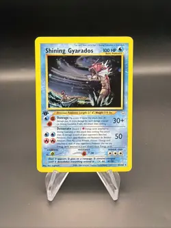 Shining Gyarados 1st Edition Secret Holo Rare 65/64 Neo Revelation Pokemon TCG - Image 1