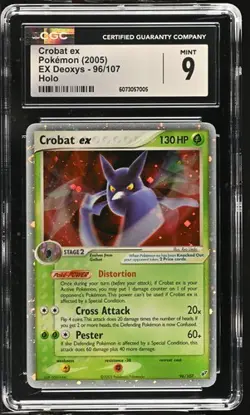 2005 Pokemon EX Deoxys Crobat ex #96 Holo CGC 9 - Image 1