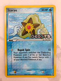 Pokemon Staryu #77/107 Reverse Holo Common 2005 EX Deoxys ~NM+ - Image 1