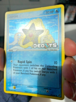 Pokemon Staryu #77/107 Reverse Holo Common 2005 EX Deoxys ~NM+ - Image 3