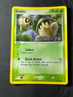 Pokemon TCG 2005 Seedot 71/107 EX Deoxys Reverse Holo STAMPED Mint NM+ - Image 3
